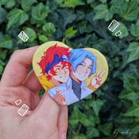 Image 2 of Misc Couples Heart Buttons  ♥