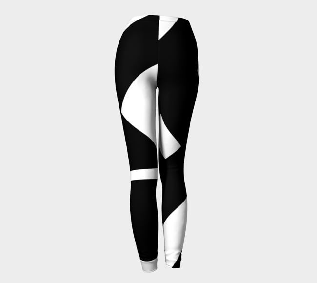 Carbon 38 Black Striped Leggings Size XS