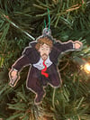 Hans Gruber falling ornaments