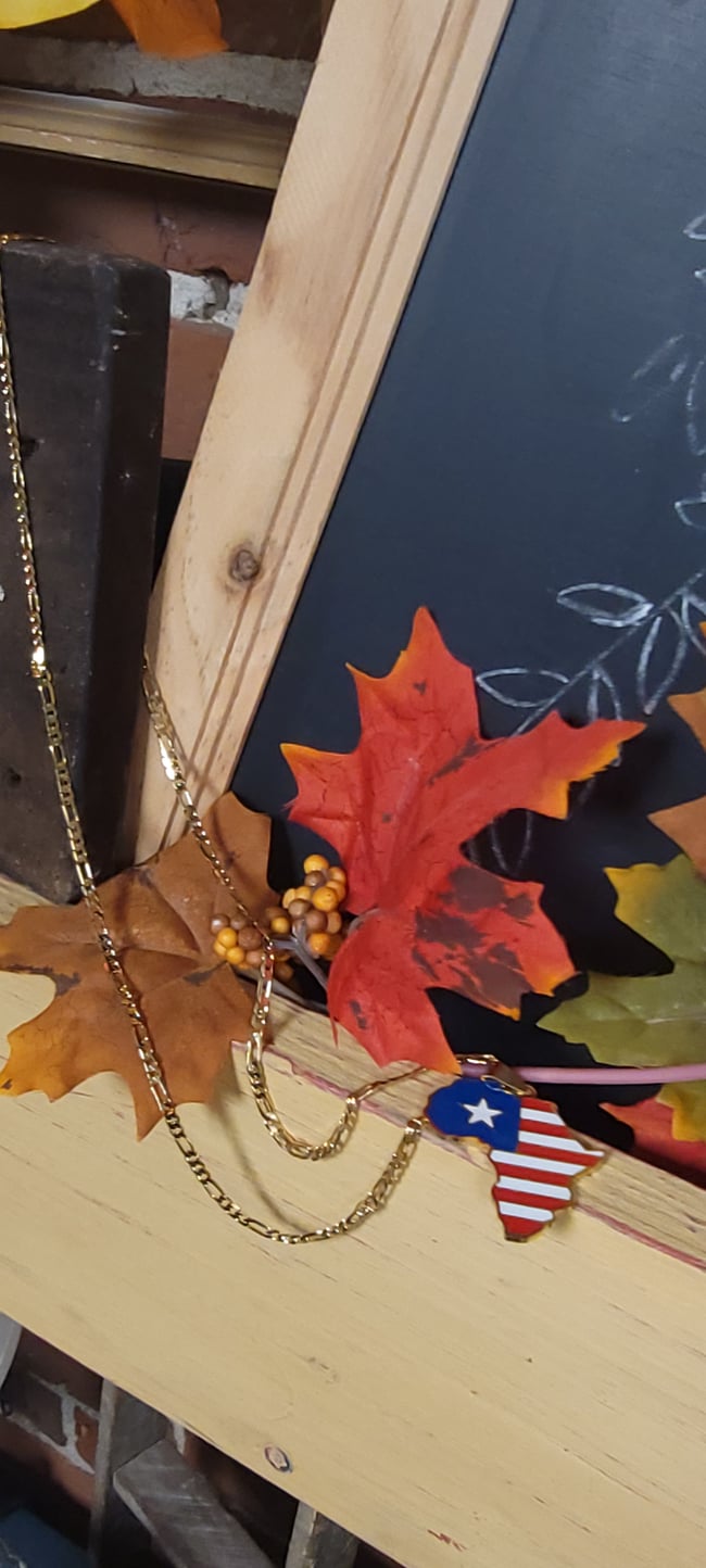 Map of Africa with Flag 