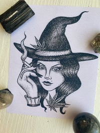 Weed Witch Print 