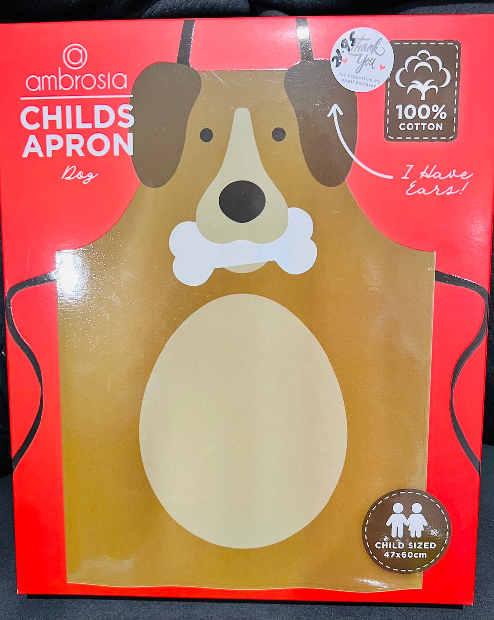 Ambrosia Kids Cotton Apron Dog