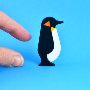 Image of Confident Penguin Brooch or Necklace