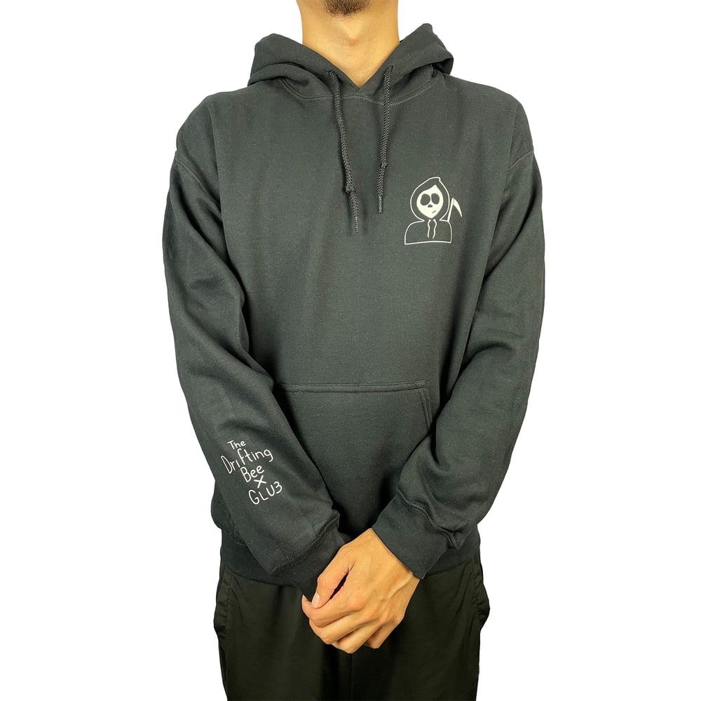 Image of The Drifting Bee x GLU3 Grim Reaper Hoodie 