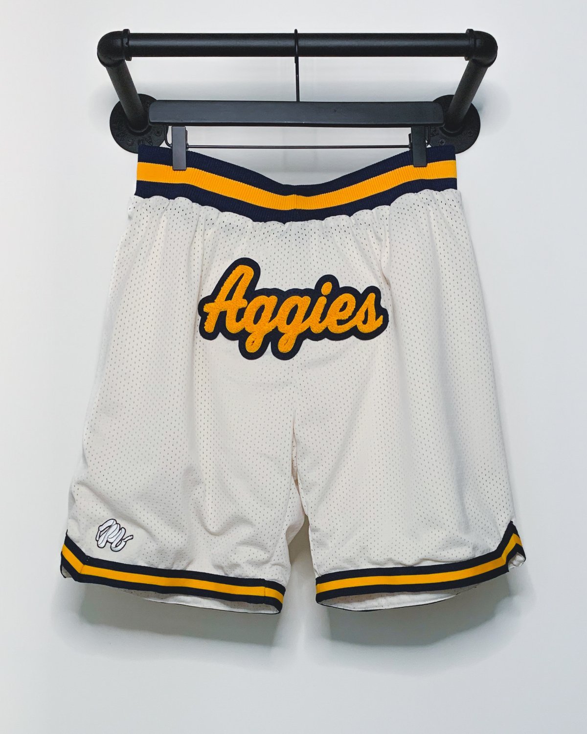 Image of Aggies Mesh Shorts-Cream