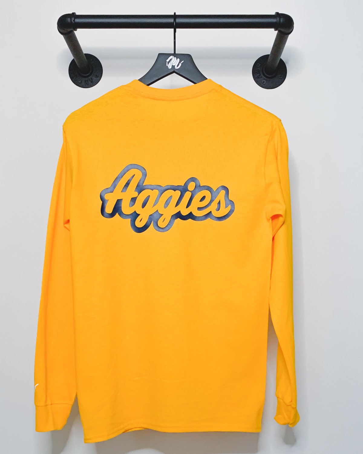 Image of Aggies L/S-Gold/Navy