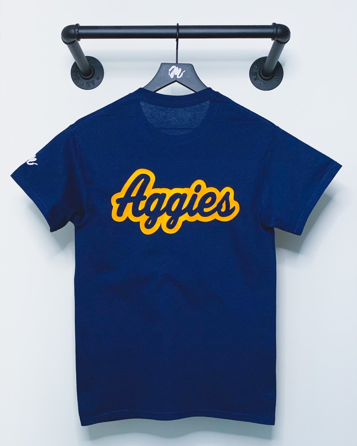 Image of Aggies Tee-Navy/Gold