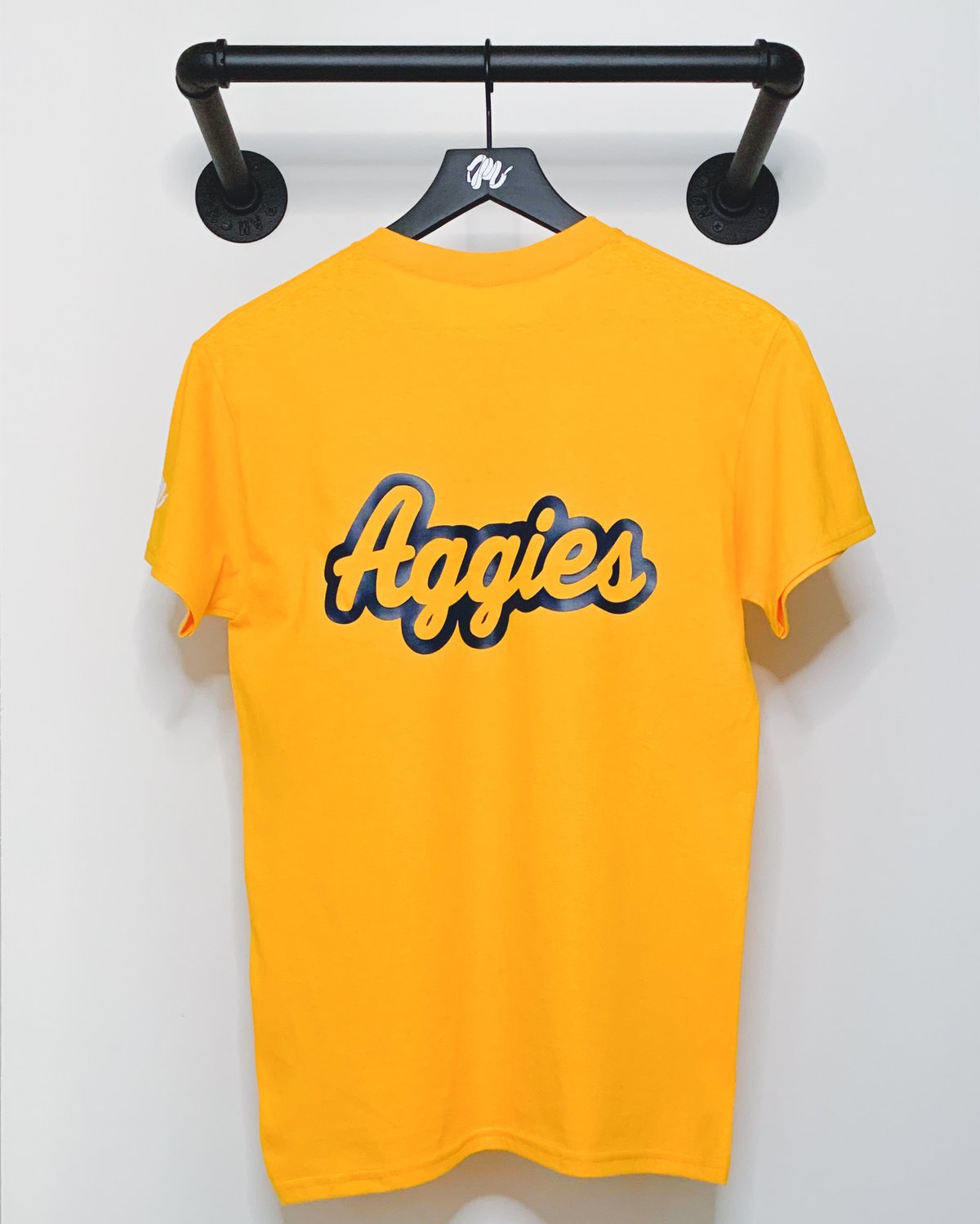 Image of  Aggies Tee-Gold/Navy