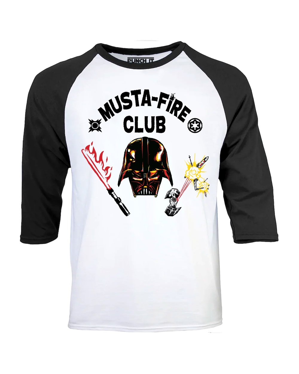 Musta-Fire Club Raglan Tee