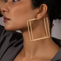 Image 1 of   Square Earrings