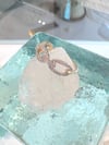14k solid gold diamond Paperclip ring