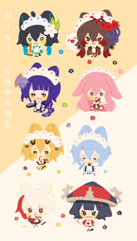 Maid Impact | Phone Charms + Stickersheet
