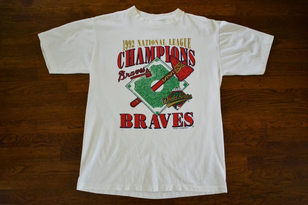 Vintage 90s 1992 Atlanta Braves Western Division Champions 