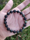 Kambaba jasper & lava stone bracelet 