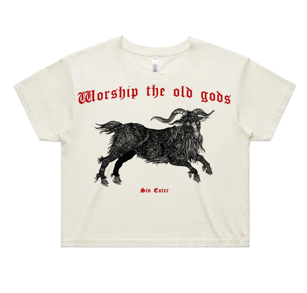 WORSHIP THE OLD GODS CROP TOP PRE ORDER