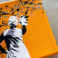Image 4 of "Drip Remover" 1/1 Mini Canvas (orange)