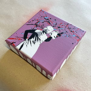 Image of "Drip Remover" 1/1 Mini Canvas (lilac)