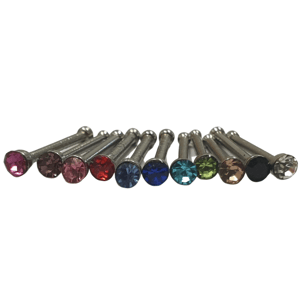 Image of X10 coloured nose studs 