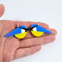 Image 4 of Blue Tit Earrings