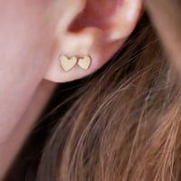 Image 1 of Puces PETIT CŒUR Dorées/Argentées