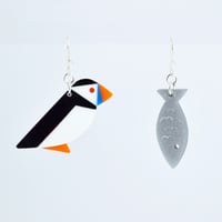 Image 2 of Puffin Earrings