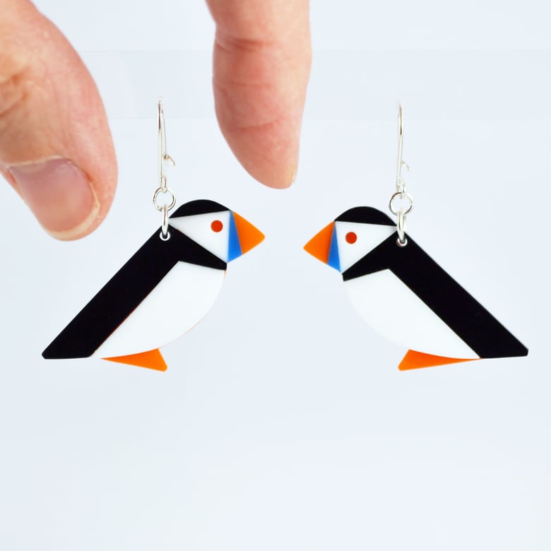 Image of Puffin Earrings