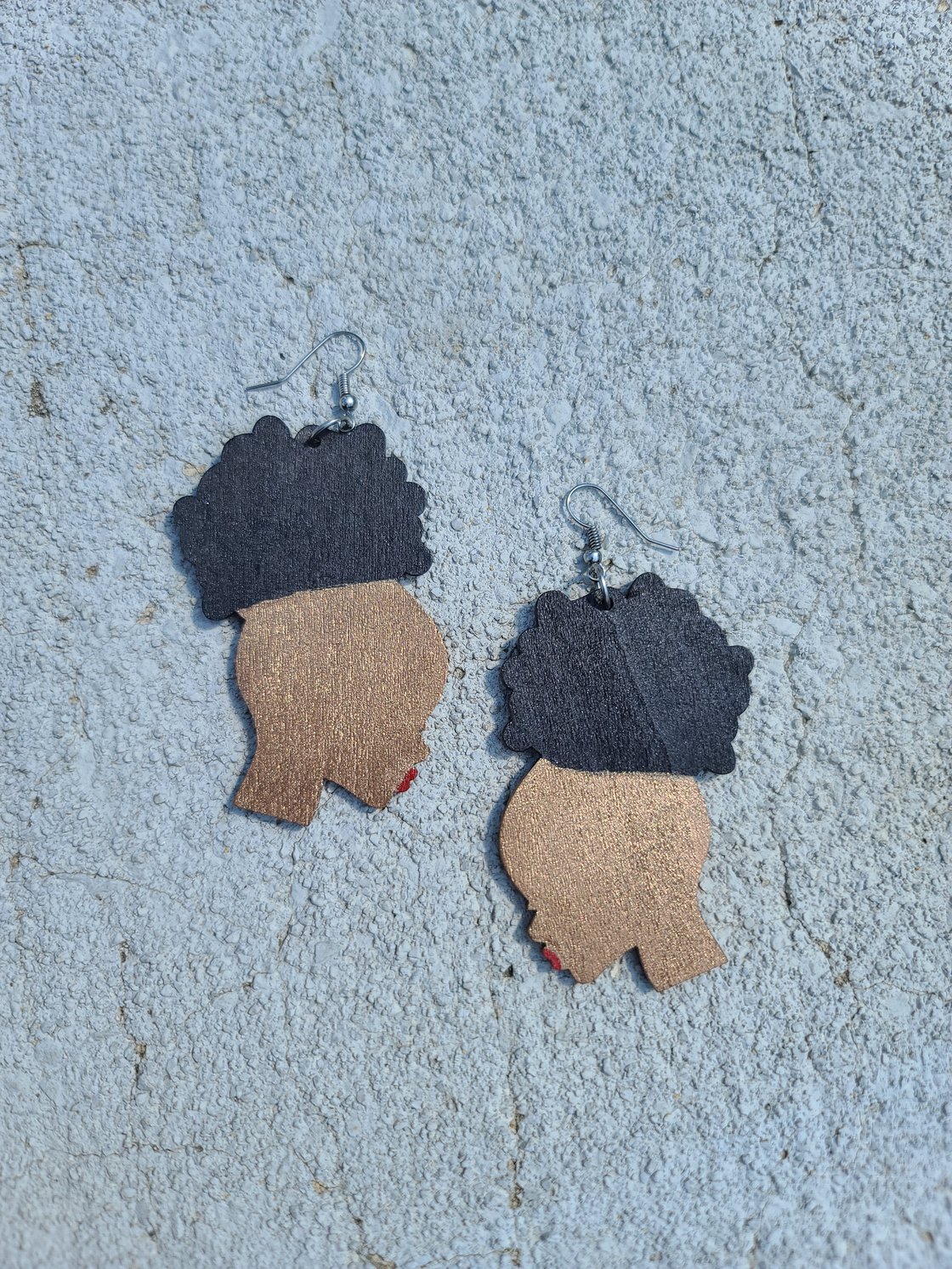 Image of Ready To Ship Painted Wooden Earrings 