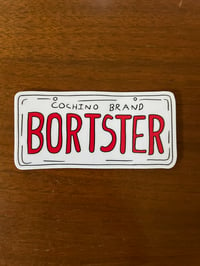 Borster License Plate Sticker 