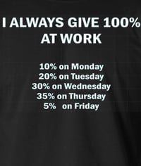 Image 2 of I Always Give 100% at Work