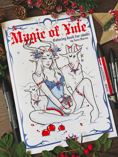 Image of Magic of Yule coloring book