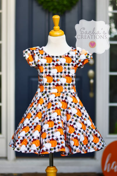 Image of Pumpkin Twirl Dress 
