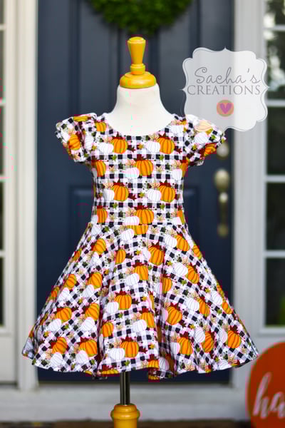 Image of Pumpkin Twirl Dress