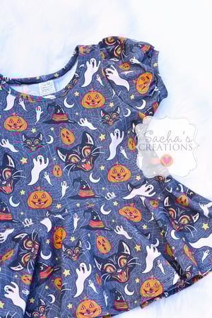 Image of Vintage Halloween print Peplum Top 