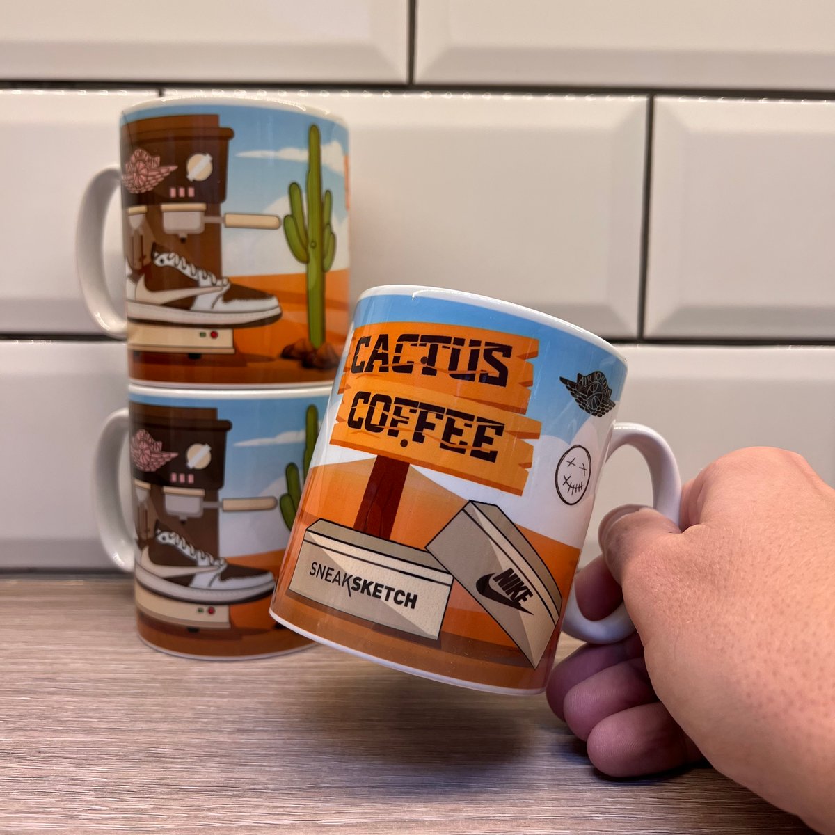 Image of Sneaker Mug - Cactus Coffee