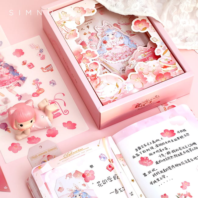 Kawaii Notebook Journal Stationery Washi Gift Set