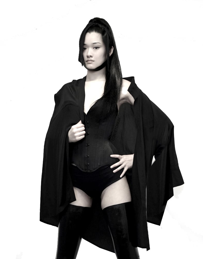 Image of KORA SILK SATIN CORSET