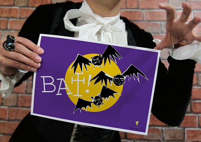 What We Do in the Shadows 'BAT!' - Fantoastie Official Print by Jen Allen