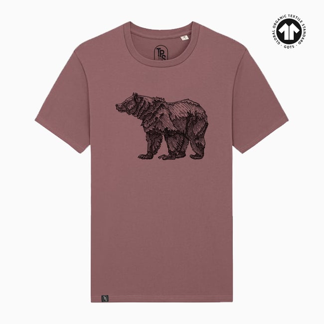 Grizzly Bear T-Shirt Organic Cotton