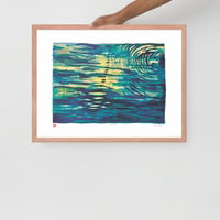 Image 4 of Aqua Crispo: Archival Print -Framed or Unframed