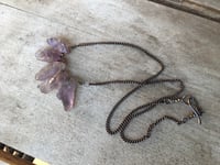 Image 5 of Raw Amethyst necklace / n160