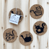 ‘Furry Friends’ Coaster Sets (4pk)