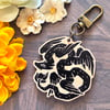 Winged Serpent Wooden Charm