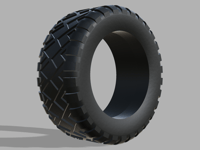 1/64 scale 8mm Chunky Off Road Tires - Plastic