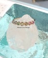 14k solid gold Hawaii rainbow color ring