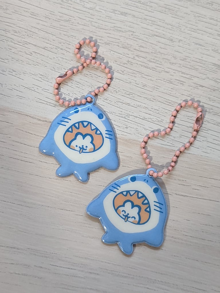 seafoam poofy charms  Image 4