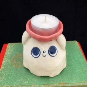 Image of Ghost candle holder, pink