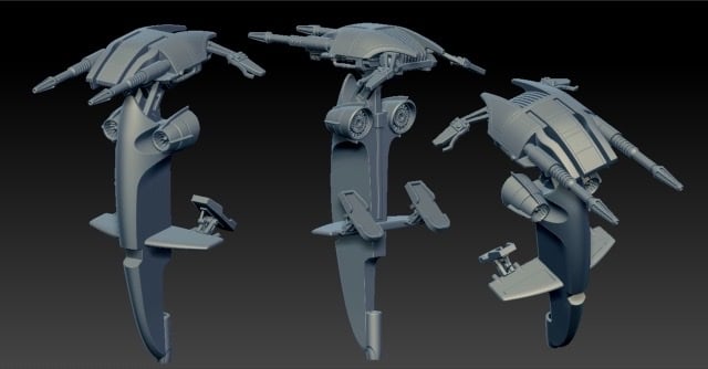 Image of Droid Speeder modeled by Skylu3d
