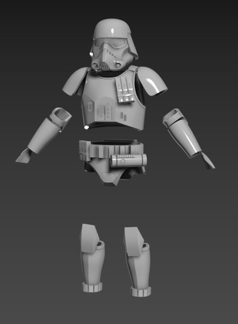 Image of Space Navy Trooper modeled by Skylu3D