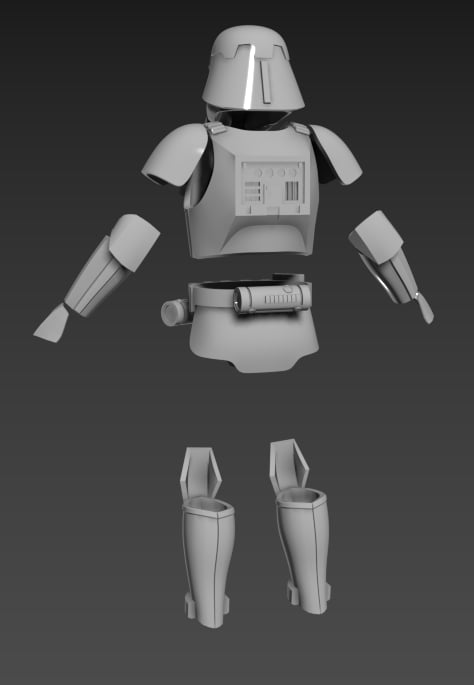 Image of Space Navy Trooper modeled by Skylu3D