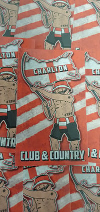 Image 2 of Pack of 25 10x6cm Charlton Club & Country Football/Ultras Stickers.